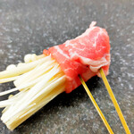 日式豬肉金針菇卷