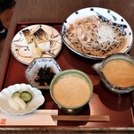 Kuzuryuu Soba - 越前おろし蕎麦 ＆ 焼き鯖寿司　1,580円（蕎麦大盛り+400円）