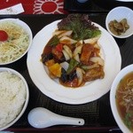 千福飯店 - スブタ定食８００円