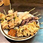 Kushiyaki No Miyako - 一番人気「おまかせ１０本盛り！」