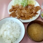 下総屋 - 生姜焼き定食700円