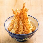 Nanao shrimp Ten-don (tempura rice bowl) set meal