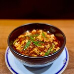 Soba noodles with mapo tofu and soy sauce