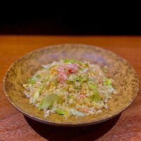 ⑦海老とレタスの炒飯