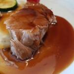 キッチン ブルー グローブ - ハニーバルサミコソースが残りそう！