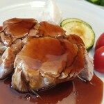 キッチン ブルー グローブ - 反対側から