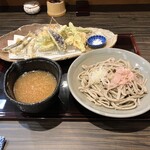 Soba Yasutake - 稚鮎と旬野菜の天ぷらと蕎麦