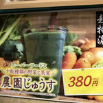 生ジュース本舗 じゅうす農園 - これを注文(๑˃̵ᴗ˂̵)