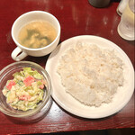 ハーベスト - ハンバーグやステーキランチ   ライス・サラダ・スープ　　byまみこまみこ 