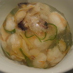 Nagomidokoro Otokoyama - 海老・貝の煮こごり（アップ）