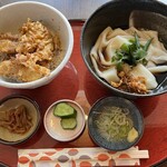 Toshioka - ランチのきしめん＋きすとメゴチと穴子の天丼