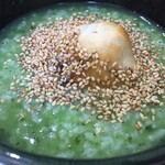 茶寮 油長 - 抹茶粥 胡麻 丸餅