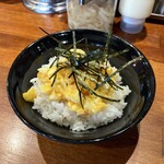 横浜家系ラーメン 三郷家 - 玉子まぶし100円。