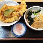 Udon Ichi - いか天丼セット（1000円）