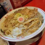 中華そば ツルヤ - ワンタン麺、大盛り、味玉