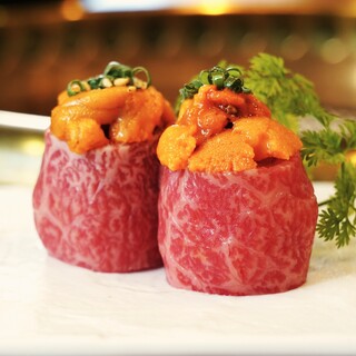 鮮度抜群☆絶品の黒毛和牛の生ユッケや和牛握りございます！！