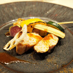 Les aromes - 地鶏の部位食べ比べ