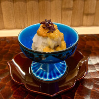 日本料理 かしづき - 富山の白えびと北海道の雲丹のお鮨