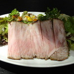 炭火焼肉 弁慶 - 特選ローストビーフ（アップ）