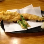 にしきや - 穴子一本天ぷら（550円）