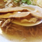 麺　匠仁坊 - お魚あっさりラーメン玉子入り（そば殻麺　塩）　2013年8月