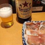 ほていちゃん - 生ハムで赤星