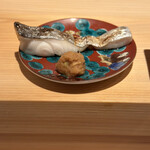 鮨 尚充 - 太刀魚塩焼き　ジメジメした季節が続いているので、梅でサッパリと。