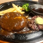 肉の万世 - ステーキ70gがついている