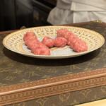 鮨 尚充 - エルメスのお皿に＾＾　徹底されています