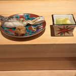 鮨 尚充 - 太刀魚塩焼き　水茄子