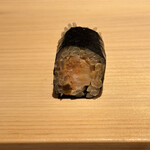 鮨 尚充 - 肝と奈良漬の細巻き