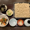 Teuchi Soba Shibata - お刺身丼とおそば（もり） ¥1,250