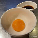 せんか - 卵黄とヤキスキのタレ