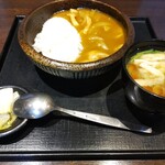 禅味 寿 - カレー丼(ミニ)。