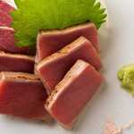 Bonito straw sashimi