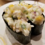 回転寿し トリトン - 北のサラダ軍艦。