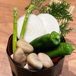 Kyou To Maru Yama Tenshou - 焼き野菜盛り合せ