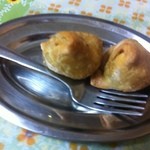 ディナーセットのサモサ