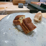 こい勢 - カステラ風卵焼き（ガサエビの味噌入り）