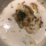 鴨出汁中華蕎麦 麺屋yoshiki - 海老と貝のクリーミー手揉み冷やしつけ麺＋浅利リゾット