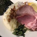 鴨出汁中華蕎麦 麺屋yoshiki - 海老と貝のクリーミー手揉み冷やしつけ麺