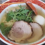 厚木本丸亭 - 本丸塩らー麺880円+味玉100円