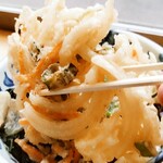 リカースタンド　ベルハウス - 巨大かき揚げが〜2枚！！