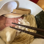 煮干らーめん 川むら - いつも間にか、箸がトルネード箸になってた！以前は個包装の割り箸だった。