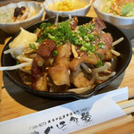Mogura Shokudou - 栗豚の鉄板生姜焼き定食¥1,700
