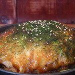 Hiroshima Ji Okonomiyaki Tarachan - 肉玉子そば入りアップ