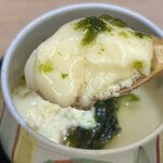 兄弟寿し - 青さと梅の茶碗蒸し