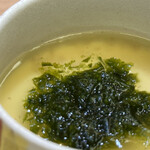 兄弟寿し - 青さと梅の茶碗蒸し