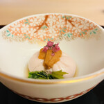 山玄茶 - 桜色に染まった胡麻豆腐♡かわいい♡