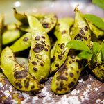 Grilled edamame